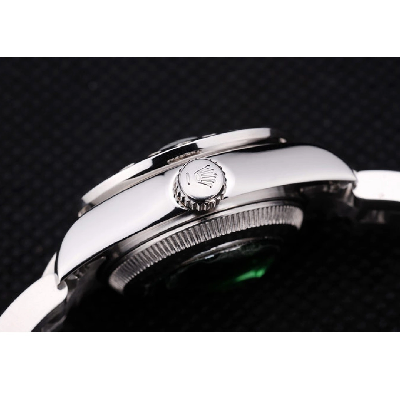 AAA replica watch Polished Silver Rolex Silver Datejust Bezel 7474 Dial Diamonds 0728